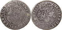 POLAND 6 GROSCHEN Johann Casimir 1649-1668 -