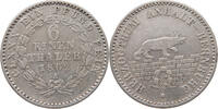 ANHALT BERNBURG 1/6 TALER Alexander Carl 1834-1863 -