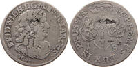 6 GRÖSCHER 1683 BRANDENBURG PREUSSEN Friedrich Wilhelm 1640-1688. S+
