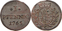SACHSEN ALBERTINISCHE LINIE PFENNIG Friedrich August III. 1763-1806 -