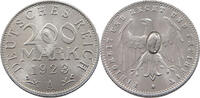 WEIMARER REPUBLIK 200 MARK GEGENSTEMPEL O -