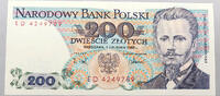 POLAND 200 ZLOTYCH -