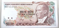 TURKEY 5000 LIRASI -