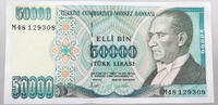 TURKEY 50000 LIRASI -