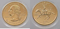 UNITED STATES OF AMERICA QUARTER goldplated DELAWARE -
