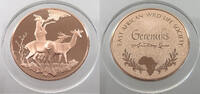 WILDLIFE MEDAL EAST AFRICAN WILD LIFE SOCIETY GERENUKS -