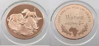 WILDLIFE MEDAL EAST AFRICAN WILD LIFE SOCIETY WARTHOGS -