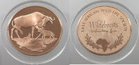 WILDLIFE MEDAL EAST AFRICAN WILD LIFE SOCIETY WILDEBEESTS -