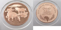 WILDLIFE MEDAL EAST AFRICAN WILD LIFE SOCIETY GREVY´S ZEBRAS -