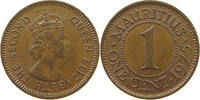 MAURITIUS CENT Elizabeth II. (1952-2022) -