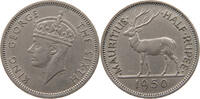 MAURITIUS 1/2 RUPEE George VI. (1936-1952) -