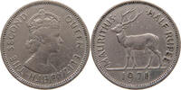 MAURITIUS 1/2 RUPEE Elizabeth II. (1952-2022) -
