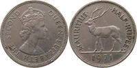 MAURITIUS 1/2 RUPEE Elizabeth II. (1952-2022) -