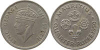 MAURITIUS 1/4 RUPEE George VI. (1936-1952) -