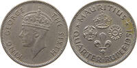 MAURITIUS 1/4 RUPEE George VI. (1936-1952) -