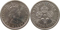 MAURITIUS 1/4 RUPEE Elizabeth II. (1952-2022) -