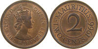 MAURITIUS 2 CENTS Elizabeth II. (1952-2022) -