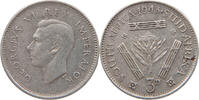SOUTH AFRICA 3 PENCE George VI. (1936-1952) -