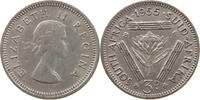 SOUTH AFRICA 3 PENCE Elizabeth II. (1952-2022) -