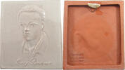 PLAKETTE  PORZELLAN GEORG BUCHNER DARMSTADT UNC