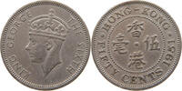 HONG KONG 50 CENTS George VI. (1936-1952) -