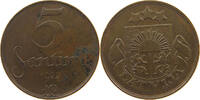 LATVIA 5 SANTIMI 1922 SS-