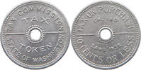 UNITED STATES OF AMERICA TOKEN WASHINGTON TAX TOKEN -