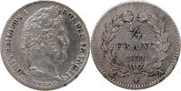 FRANCE 1/4 FRANC LOUIS PHILIPPE I. (1830-1848) -
