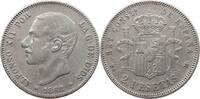SPAIN 2 PESETAS Alfonso XII. (1874–1885) -