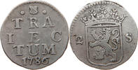 NETHERLANDS UTRECHT 2 STUIVERS 1786 SS