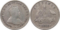AUSTRALIA SIXPENCE Edward VII., 1901 - 1910 -