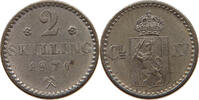 NORWAY 2 SKILLING Karl XV. (1859-1872) -