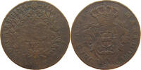 AZORES 10 REIS Maria I. (1786-1799) BOTH SIDES OVERSTUCK -