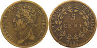 FRENCH COLONIES 5 CENTIMES Charles X. (1824-1830) -
