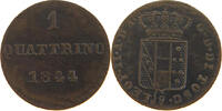 QUATTRINO 1844 ITALY STATES TUSCANY Leopoldo II di Lorena (1824-1859) SS