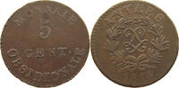 FRANCE 5 CENTIMES Napoleon I. (1804-1814, 1815) ANTWERP -