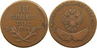 POLAND GALICIA LODOMERIA 3 GROZE GROSSI FRANZ II. 1792-1835 MINTING ERROR AVERS -