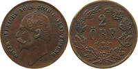 SWEDEN 2 ÖRE Oscar I. (1844-1859) -