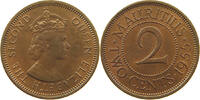 MAURITIUS 2 CENTS Elizabeth II. (1952-2022) -