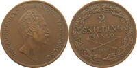SWEDEN 2 SKILLING Oscar I. (1844-1859) -