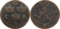SWEDEN 1/4 ÖRE Karl X. Gustav (1654-1660) -