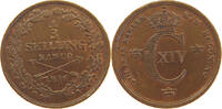 SWEDEN 1/3 SKILLING Karl XIV. Johan (1818-1844) -
