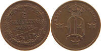 SWEDEN 1/6 SKILLING Oscar I. (1844-1859) -