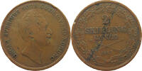 SWEDEN 2 SKILLING Oscar I. (1844-1859) -