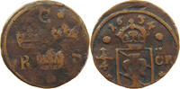 SWEDEN 1/4 ÖRE Karl X. Gustav (1654-1660) RARE -