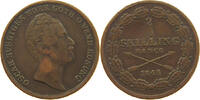 SWEDEN 2/3 SKILLING Oscar I. (1844-1859) -