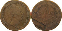 SWEDEN 2/3 SKILLING Oscar I. (1844-1859) -