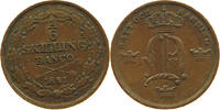 SWEDEN 1/6 SKILLING Oscar I. (1844-1859) -