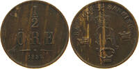 SWEDEN 1/2 ÖRE Oscar I. (1844-1859) -
