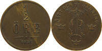 SWEDEN 1/2 ÖRE Oscar I. (1844-1859) -